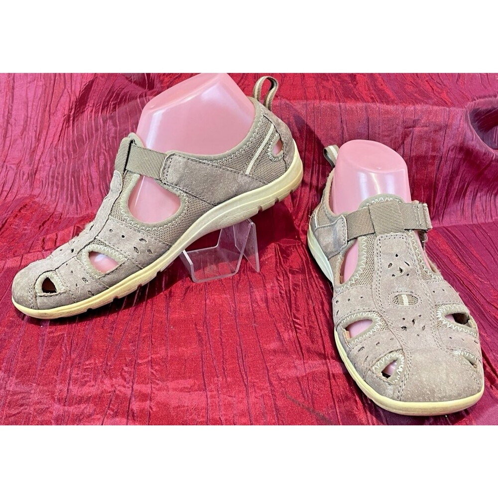 Womens Michael Maynard Brown Leather Fishman Sandals Beach Water Sports Shoes 8M